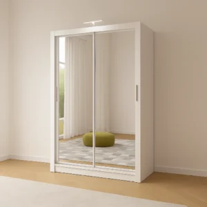 Berlin Sliding Mirror Wardrobe 150cm Wide