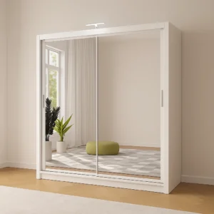 Sliding Mirror Wardrobe Berlin 180cm Wide