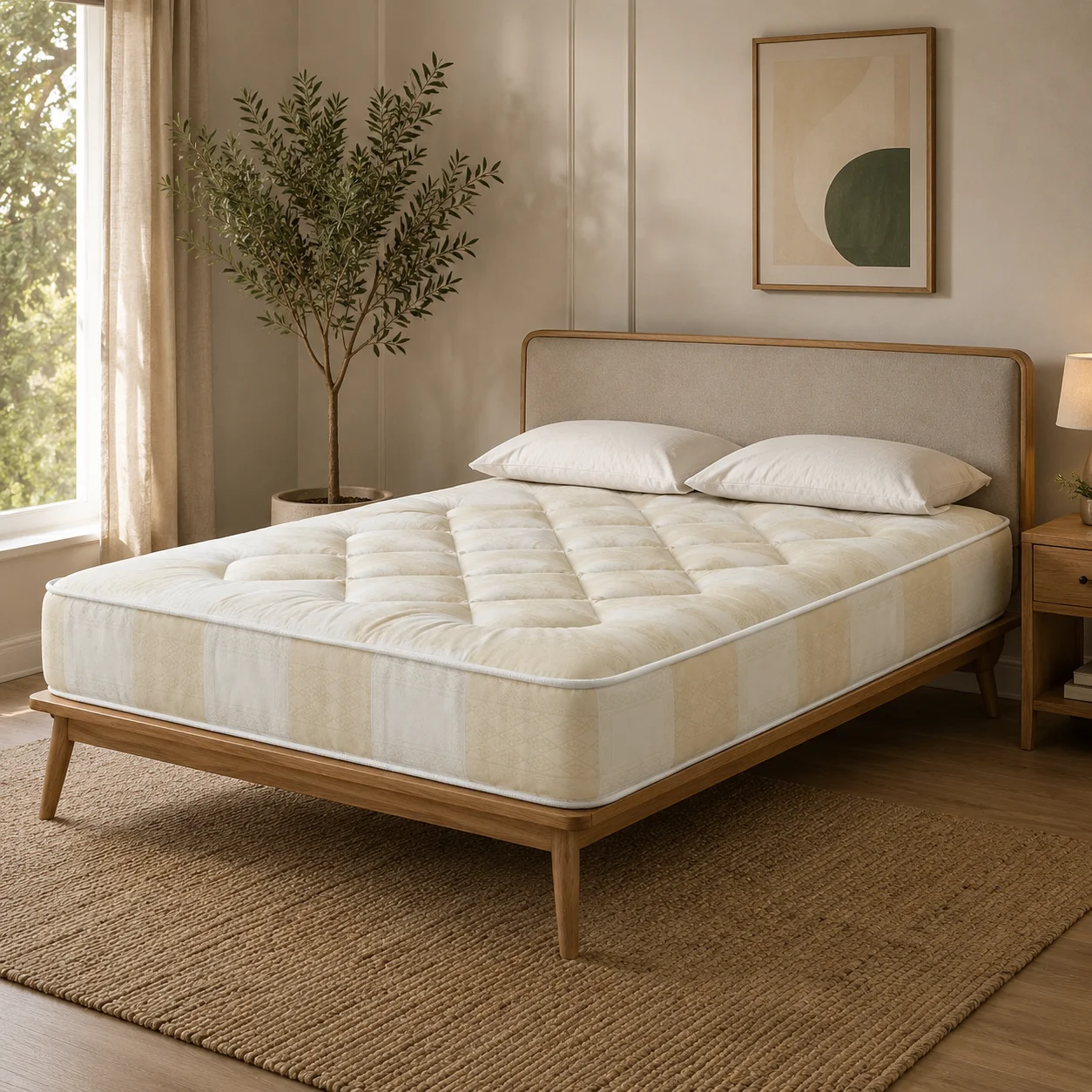 Semi Orthopedic Mattress Deep Quilt Semi Orthopaedic (7″-8″) Mattress - Image 1