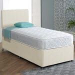 Single Bed with Mattress cream