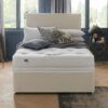 Cream Double Divan Bed with Mattress