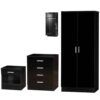 Alina Bedroom Furniture Set Black