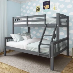 Grey Wooden Triple Sleeper Bunk Bed