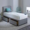 Single divan bed grey