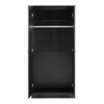 Alina 2 Door Wardrobe Black