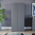 Alina 2 Door Wardrobe Grey