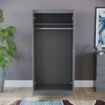 Alina 2 Door Wardrobe Grey