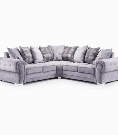 Grey verona corner sofa