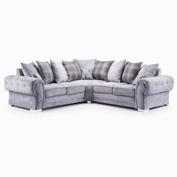 Grey verona corner sofa