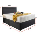 Double Divan Bed With Mattress Included - Image 8