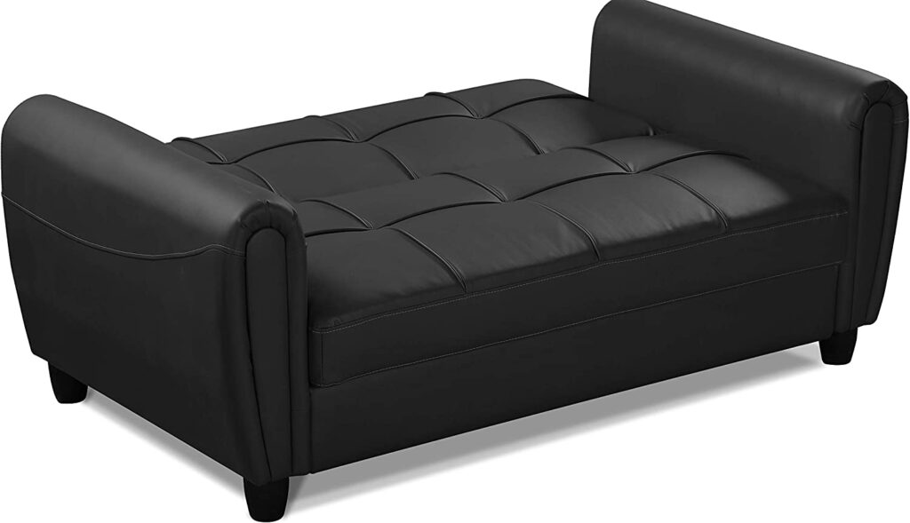 Istanbul Leather Ottoman Sofa Bed Tender Sleep
