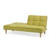 Hattan 3 Seater Fabric Sofa Bed Lime Yellow