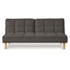 Hattan 3 Seater Fabric Sofa Bed Chocolate Brown