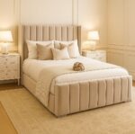 Plush Velvet Royal Wing Bed - Image 2