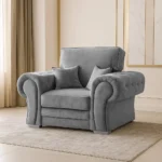 Verona Corner - 3+2 Seater Sofa Set – Grey - Image 4