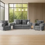 Verona Corner - 3+2 Seater Sofa Set – Grey