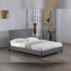 Double Fusion Fabric Grey Bed