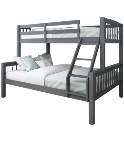 Grey Triple Wooden Bunk Bed