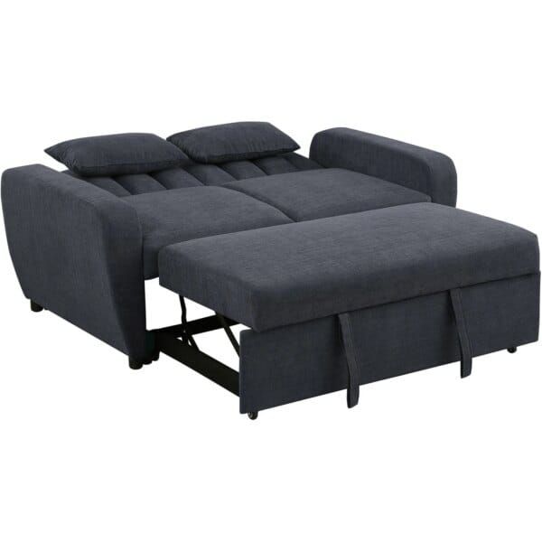 IBSON 2 Seater Fabric Sofa Bed - Image 6