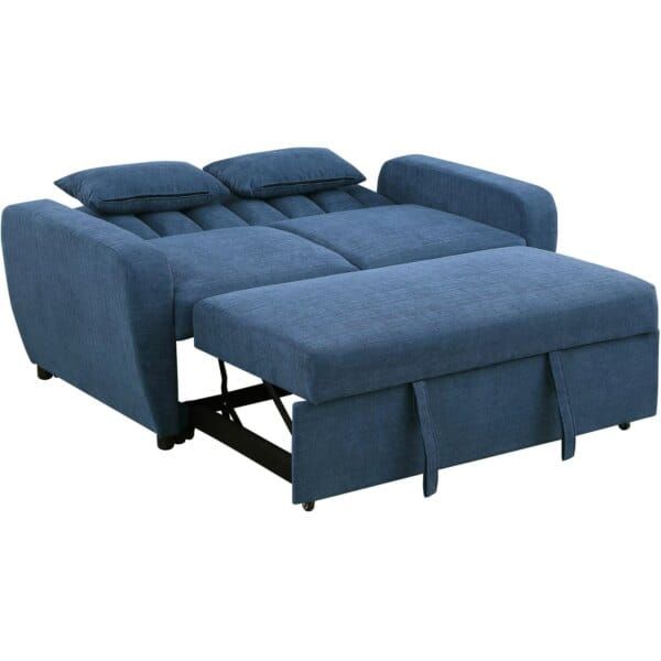 IBSON 2 Seater Fabric Sofa Bed - Image 7