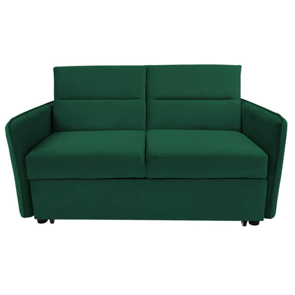 IBSON 2 Seater Fabric Sofa Bed Jade