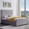 Plush Velvet Heaven Ottoman Storage Bed