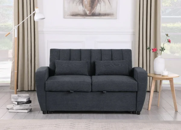 IBSON 2 Seater Fabric Sofa Bed - Image 4