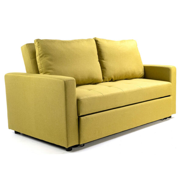 2 Seater Mari Sofa Bed Lime Yellow