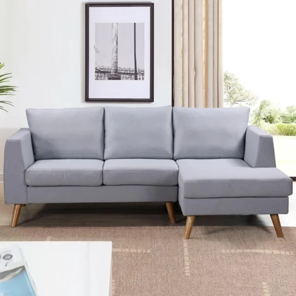 3 Seater Eve Fabric Corner Sofa