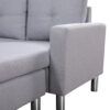 3-Seater LEM Fabric Sofa with Matching Footstool