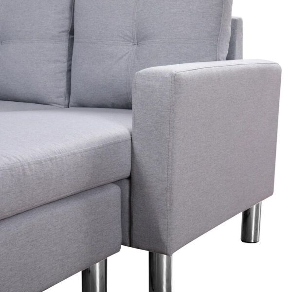 3-Seater LEM Fabric Sofa with Matching Footstool