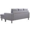 3-Seater LEM Fabric Sofa with Matching Footstool