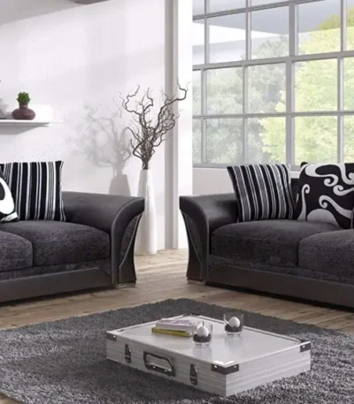 Farrow 3 and 2 Seater Fabric Sofa Set