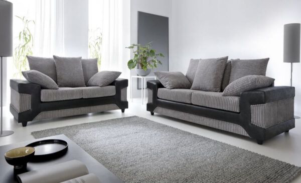 Dino 3 and 2 Seater Fabric Sofa Set - Image 2