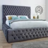 Emma Ambassador Bed Frame with Velvet Upholstery