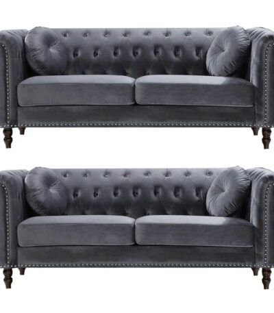 3 and 3 seater Florence Plush Velvet Sofa