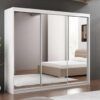 Paris Lux Mirror Sliding Door Wardrobe - 250 CM