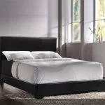 Black Leather Bed