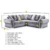 Verona Corner Sofa Dimensions