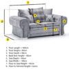 verona 2 seater sofa-dimensions