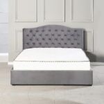 Grey storage bed double