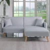 2 Seater Zaina Fabric Sofa Bed with Matching Footstool