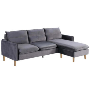 Ideal 3-Seater Sofa with Matching Footstool grey colour