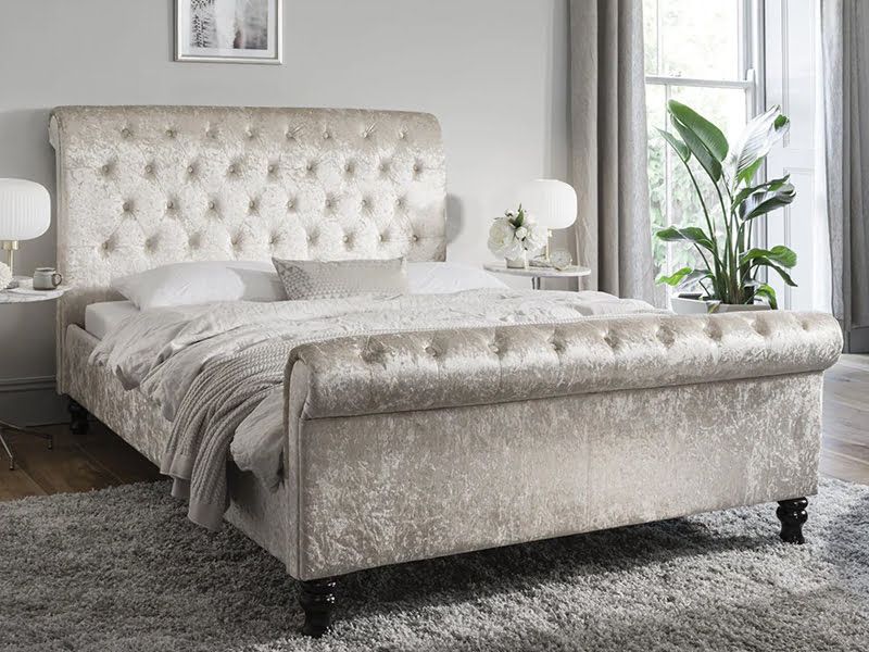 Crushed Velvet Beds Stunning Styles