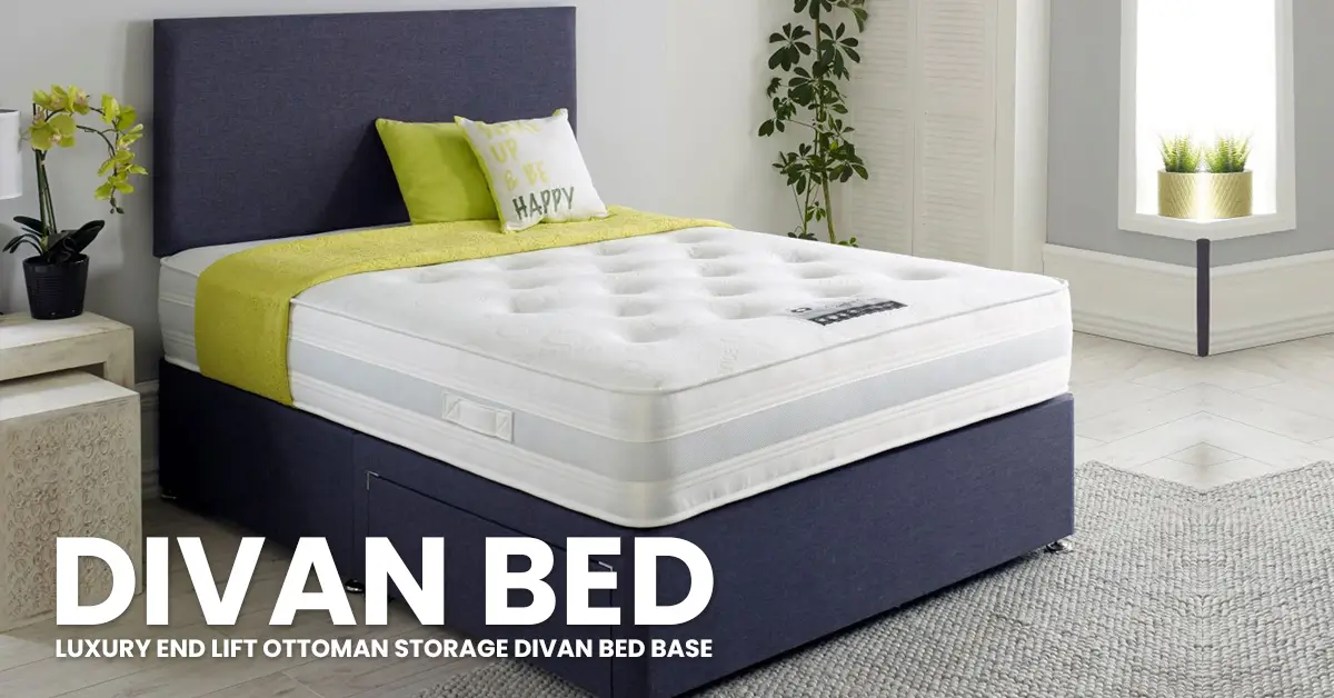 Divan Bed: Luxury End Lift Ottoman Storage Divan Bed Base