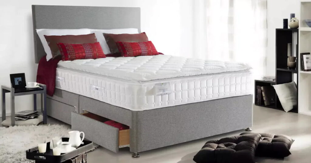 Divan Bed: Luxury End Lift Ottoman Storage Divan Bed Base