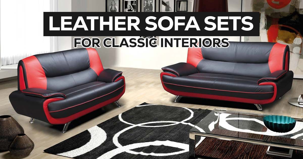 Leather Sofa Sets for Classic Interiors