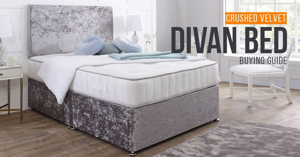 Crushed Velvet Divan Bed