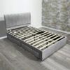 single Platform Slatted Bed Grey