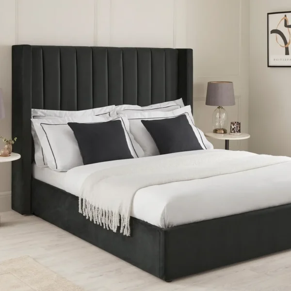 Royal Ottoman Storage Winged Bed Frame - Image 6